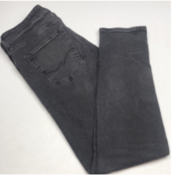 PREMIUM MENS BLACKWASH JACK & JONES GLENN SLIM STRAIGHT JEANS - Picture 4 of 13